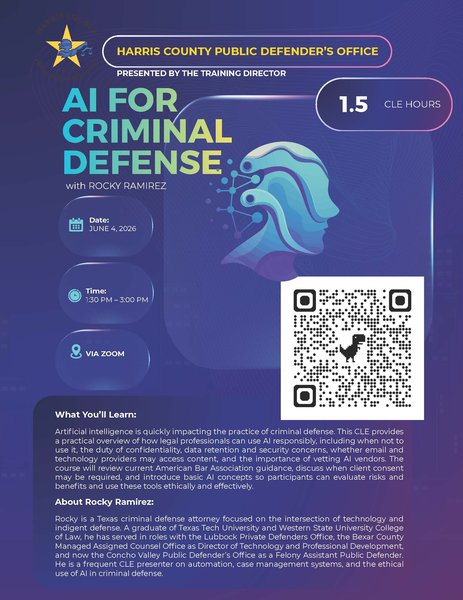 10 Hour Anual CLE Poster